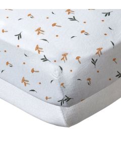 BBC Set of 2 Fitted Sheet 60*120 White+White Forest