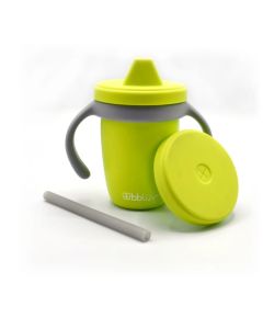 BBLUV Kup Convertible Silicone Sippy Cup Lime