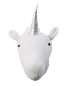 Childhome Felt Unicorn White Head Wall Deco