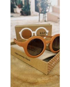 Sunglasses Round TPEE Male Brown 3-8Years