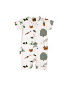 Romper Goose Print