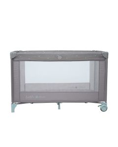 Olmitos Travel Cot Foldable Star Grey