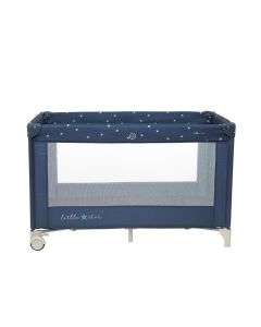 Olmitos Travel Cot Foldable Star Blue