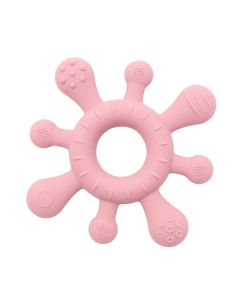 Olmitos SC Silicone Textured Teether Pink