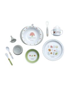 Olmitos Melamine Dish Set Thermal Plate Forest