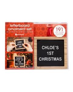 Pearhead Letterboard Ornament Set