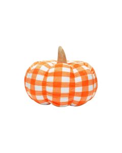 Pearhead Plush Pumpkin Gingham