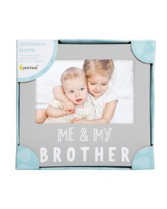 Pearhead Me and My Brother Sentiment Frame Grey
