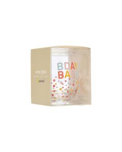 Pearhead Bday Babe Wine Glass