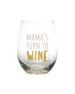 Pearhead Motherhood Wine Glass “Mama’s Turn to Wine”