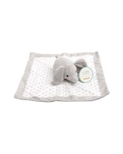 Pearhead Elephant Lovey Blanket Gray
