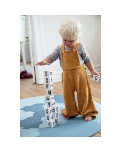 Sebra Wooden Number Blocks 12 pcs White Grey