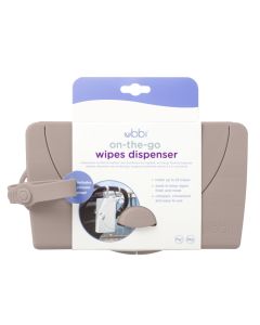 Ubbi On The Go Wipes Dispenser Taupe