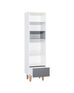 Vox Bookcase CONCEPT Narrow White/Graphite