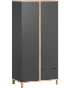 Vox Wardrobe ALTITUDE 2 Doors Graphite/Oak