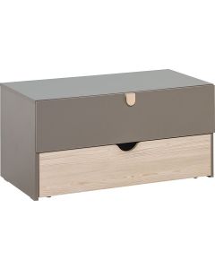 Vox Cabinet STIGE with Drawer & Movable Container Taupe/Pine