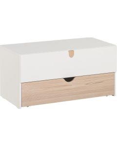 Vox Cabinet STIGE + Drawer & Movable Container White/Pine