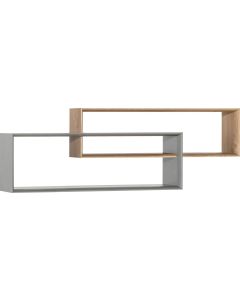 Vox Wall Shelf RIBBON Oak/grey