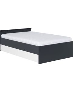 Vox Bed 120x200 YU + Storage w/o Metal Frame Black/White
