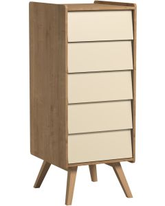 Vox Dresser VINTAGE 5 Drawers Oak/Yellow