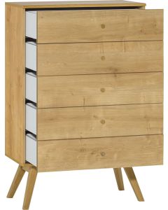 Vox Dresser NATURE Narrow with Drawers Oak/White/Oak