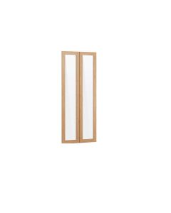 Vox Glass Cabinet SIMPLE Wide/Glass Door with Fittings Oak