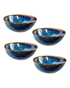 Vox Bowl Mini DEEP BLUE (Set of 4) Blue Porcelain