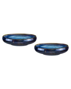 Vox Plate Large Pasta 25 DEEP BLUE (Set of 2) Porcelain