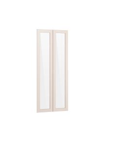 Vox Glass Cabinet SIMPLE Wide/Glass Door with Fittings Sand Beige
