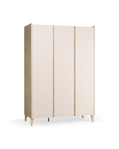 Vox Wardrobe MUVE 3 Doors Oak/Sand Beige