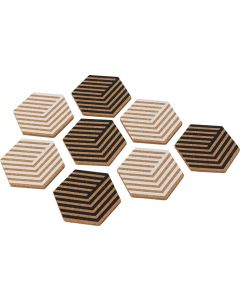 Vox Coasters TRELO (Set of 8) Cork
