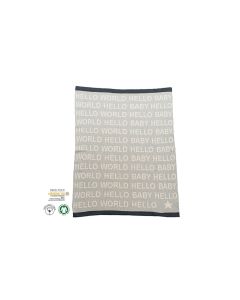 Niu Org. Cotton Blanket Hello World