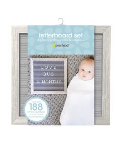 Pearhead Letterboard - Light Grey