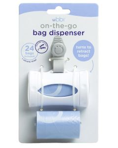 Ubbi On The Go Bag Dispenser Lavender Scented White